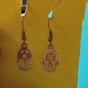 Hamsa earrings